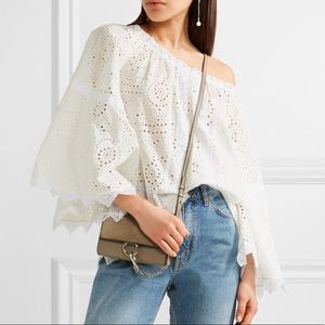 Burberry eyelet blouse